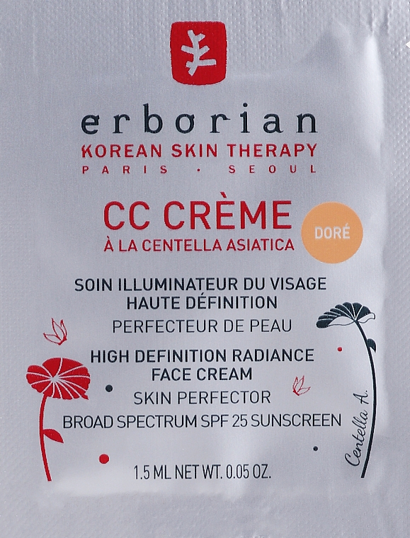 Erborian CC-Cream High Definition Radiance Face Cream SPF25 (Probe) - CC-Creme — Bild N1