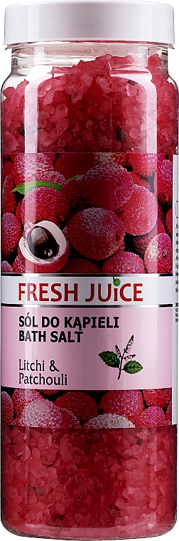 Badesalz mit Litschi-Extrakt und Patschuliöl - Fresh Juice Litchi & Patchouli