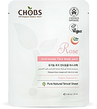 Düfte, Parfümerie und Kosmetik Anti-Falten Gesichtsmaske mit Rosenextrakt - Chobs Rose Anti-Wrinkle Mask Pack