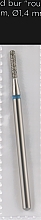 Düfte, Parfümerie und Kosmetik Diamant-Nagelfräser Abgerundeter Zylinder L-8 mm 1,4 mm blau - Head The Beauty Tools