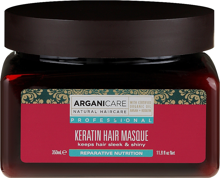 Pflegende Keratinmaske für trockenes Haar - Arganicare Keratin Hair Mask — Bild N1