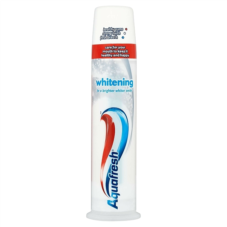 Zahnpasta mit Spender - Aquafresh Whitening — Bild N1