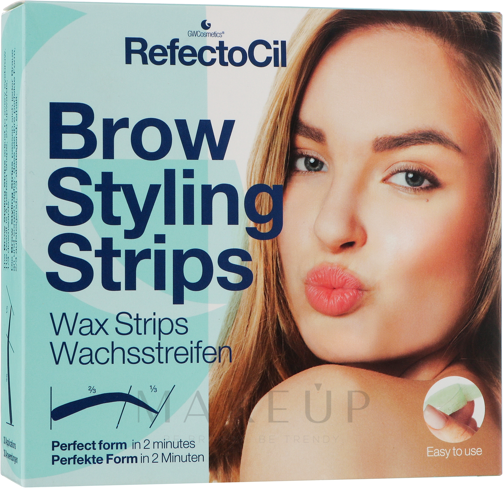Augenbrauen Kaltwachssteifen - RefectoCil Brow Styling Wax Strips — Bild 30 St.