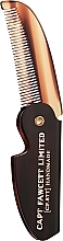 Düfte, Parfümerie und Kosmetik Faltbarer Bartkamm CF87T - Captain Fawcett Folding Pocket Moustache Comb
