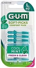 Düfte, Parfümerie und Kosmetik Interdentalbürsten aus Gummi Größe L 40 St. - Sunstar Gum Soft-Picks Comfort Flex Cool Mint