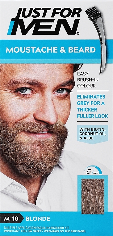 Gelartige Schnurrbart- und Bartfarbe - Just For Men Moustache & Beard — Foto N1