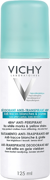 Deospray Antitranspirant anti weiße und gelbliche Flecken - Vichy Deodorant Anti-Transpirant Spray 48H — Bild N1