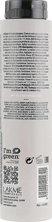 Farbauffrischendes Shampoo für rot gefärbtes Haar - Lakme Teknia Color Refresh Coral Red — Bild N2