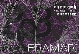 Folienrolle mittelgroß mit Prägung 12,7 cm x 97,5 m - Framar Oh My Goth Foil Roll  — Bild N1