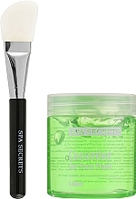 Gesichtspflegeset - Spa Secrets Cucumber Gel Face Mask (Gesichtsmaske 140ml + Pinsel zum Auftragen von Masken 1St.) — Bild N2