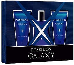 Düfte, Parfümerie und Kosmetik Poseidon Galaxy - Duftset (Eau de Toilette 150ml + Duschgel 150ml + After Shave Lotion 150ml) 