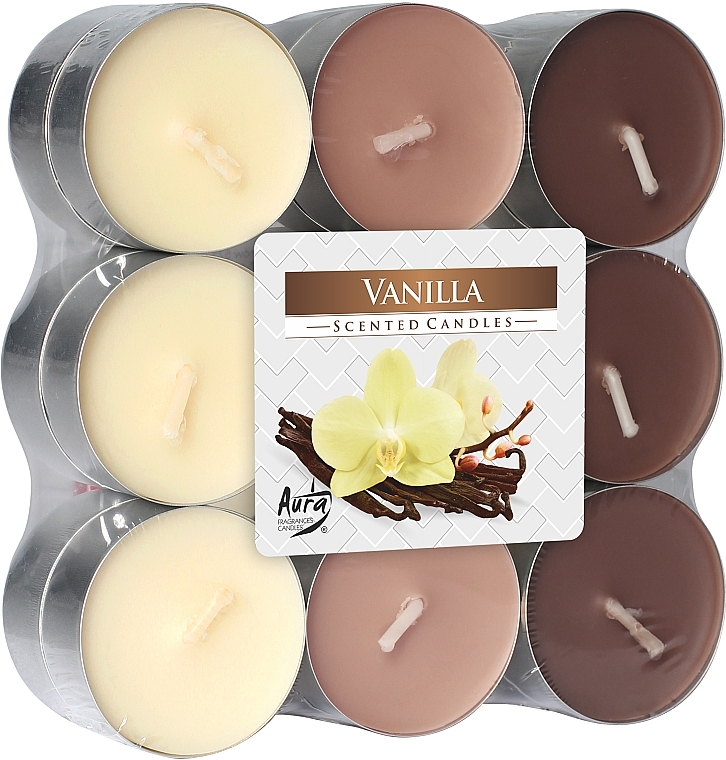 Teekerze Vanille 18 St. - Bispol Vanilla Scented Candles — Bild N1