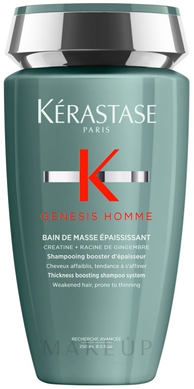 Volumenspendendes Shampoo für geschwächtes Haar mit Neigung zum Ausdünnen - Kerastase Genesis Homme Bain de Masse Epaississant — Bild 250 ml