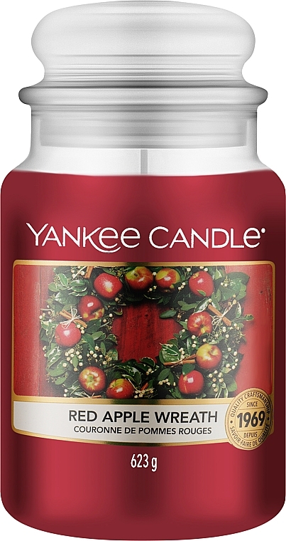 Duftkerze im Glas Red Apple Wreath - Yankee Candle Red Apple Wreath Jar — Bild N2