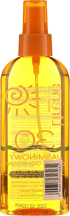 Sonnenschutzöl mit Jasmin SPF 30 - Lirene Sun Care Oil SPF30 — Bild N2