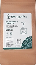 Erfrischende Mundwassertabletten mit Minze, Weinstein und Kaolin - Georganics Mouthwash Tablets Spearmint Refill Pack (Refill) — Bild N1