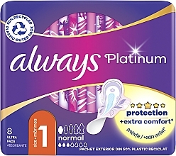Damenbinden mit Flügeln 8 St. - Always Platinum Ultra Normal Plus — Bild N1