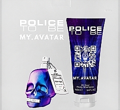 Duftset (Eau de Toilette 75ml + Shampoo 100ml)  - Police To Be My Avatar for Man  — Bild N3