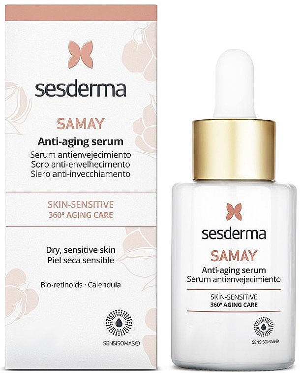 GESCHENK! Anti-Falten-Serum für trockene und empfindliche Haut - SesDerma Laboratories Samay Anti-Aging Serum Sensitive Skin — Bild N1