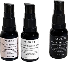 Düfte, Parfümerie und Kosmetik Set - Mukti Organics Sensitive Mini Collection (serum/15ml*2 + oil/15ml)