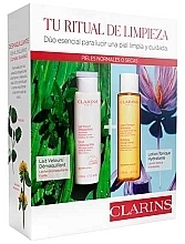 Düfte, Parfümerie und Kosmetik Set - Clarins Duo Cleansing Normal and Dry Skin (f/milk/200ml + f/lot/200ml)