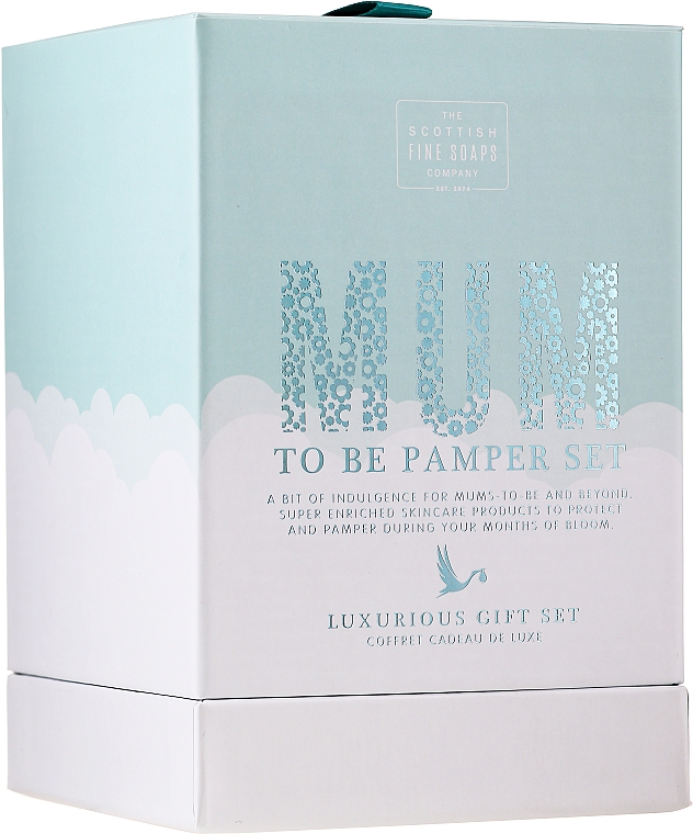 Körperpflegeset - Scottish Fine Soaps Mum To Be Pamper Gift Set (Duschgel 75ml + Badeschaum 100ml + Körperbutter 75ml + Seife 40ml) — Bild N1
