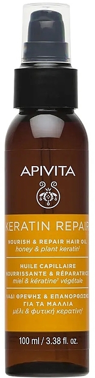 Haaröl - Apivita Keratin Repair Nourish & Repair Hair Oil — Bild N1