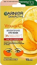 Aufhellende Augenpatches - Garnier SkinActive Vitamin C Brightening Eye Mask  — Bild N1