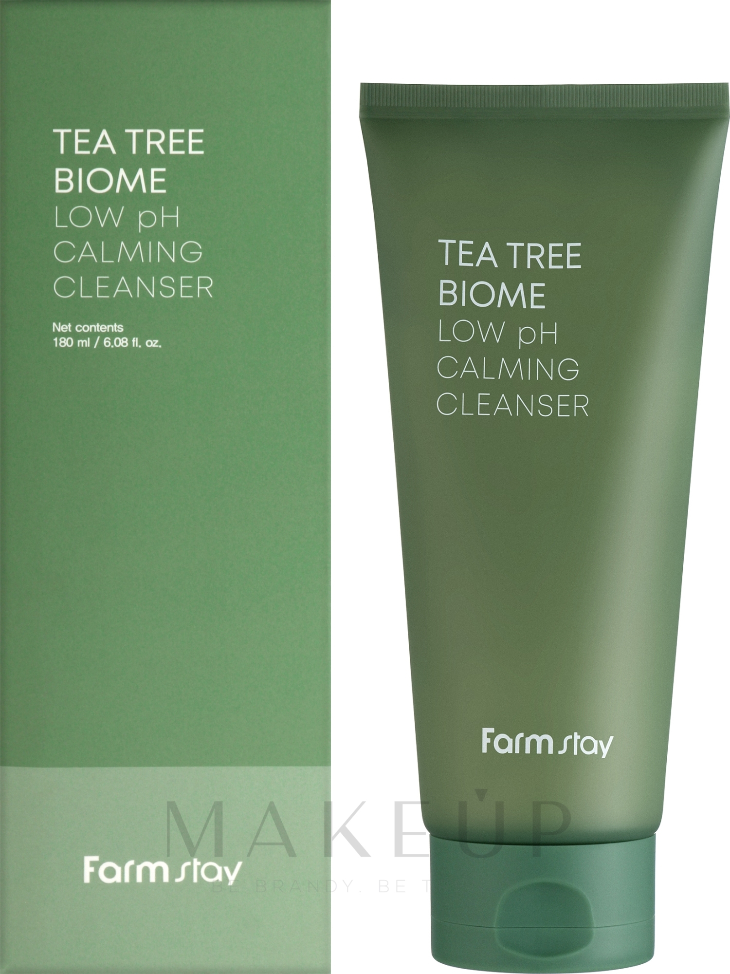 Beruhigende Gesichtsreinigung mit Teebaumextrakt - FarmStay Tea Tree Low PH Calming Cleanser — Bild 180 ml