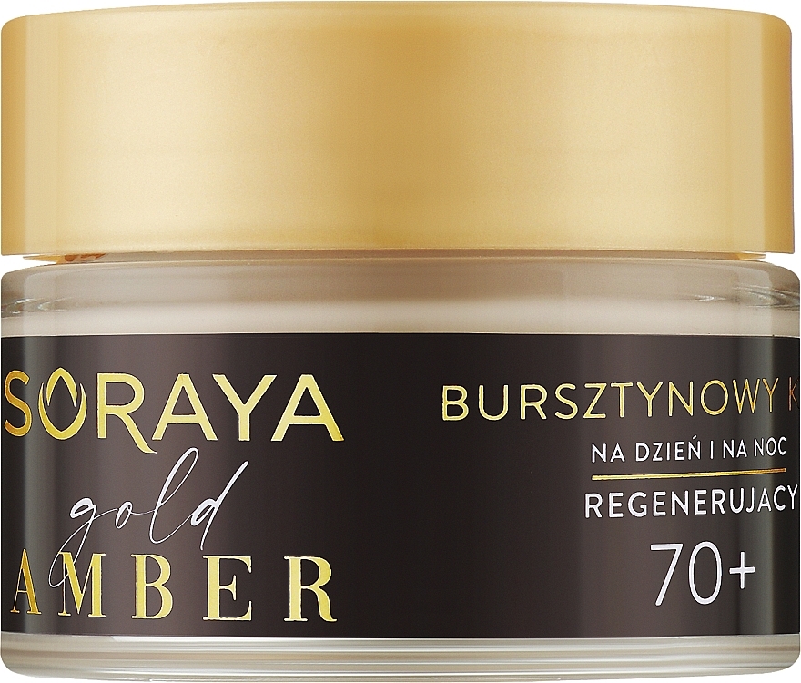 Regenerierende Tages- und Nachtcreme mit Bernstein und Arganöl 70+ - Soraya Gold Amber — Bild N1