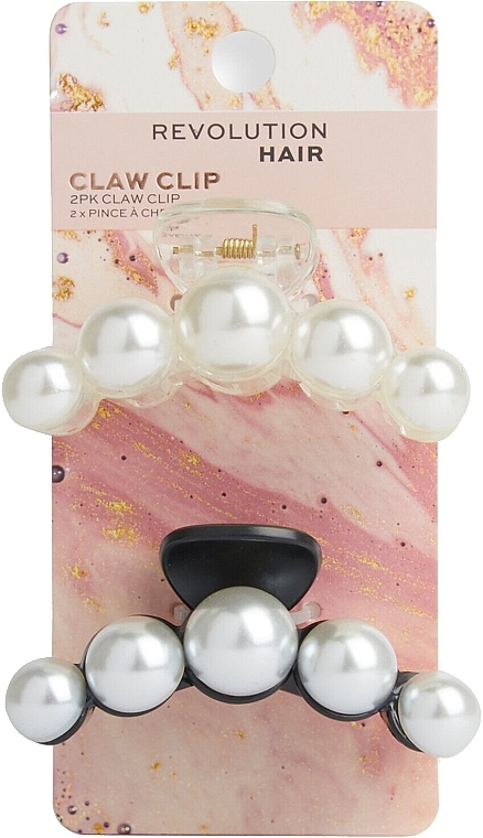 Haarkrebs Krabbe 2 St. - Revolution Haircare Pearl Claw Clip — Bild N2