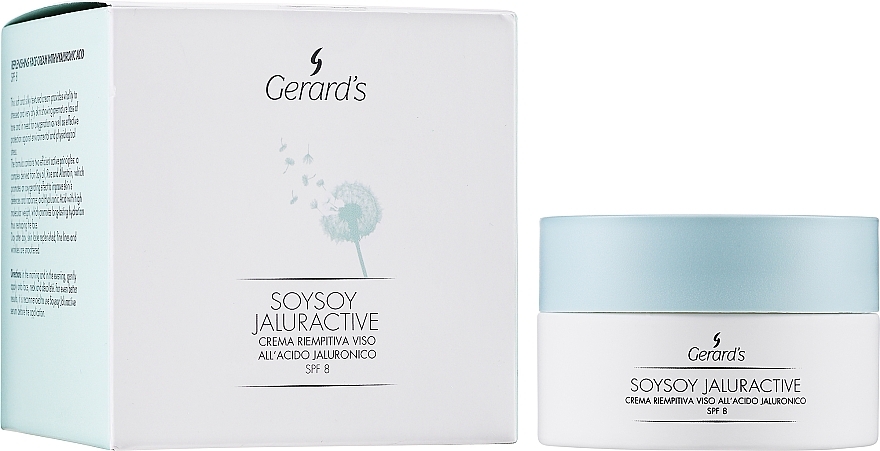 Pflegende regenerierende Gesichtscreme mit Hyaluronsäure - Gerard's Cosmetics Soysoy Jaluractive Cream Spf8 — Bild N2