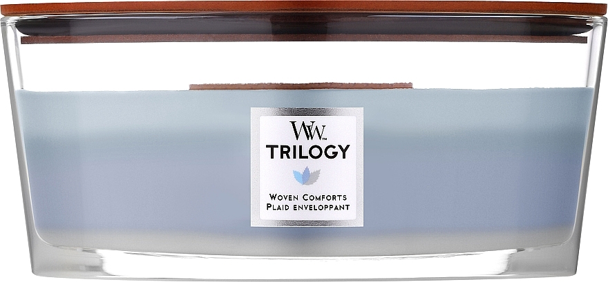 Duftkerze im Glas Trilogy - Woodwick Trilogy Woven Comforts Ellipse — Bild N1