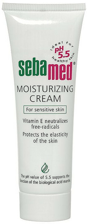 Feuchtigkeitsspendende Gesichtscreme mit Vitamin E für empfindliche Haut - Sebamed Moisturing Face Cream — Bild N1