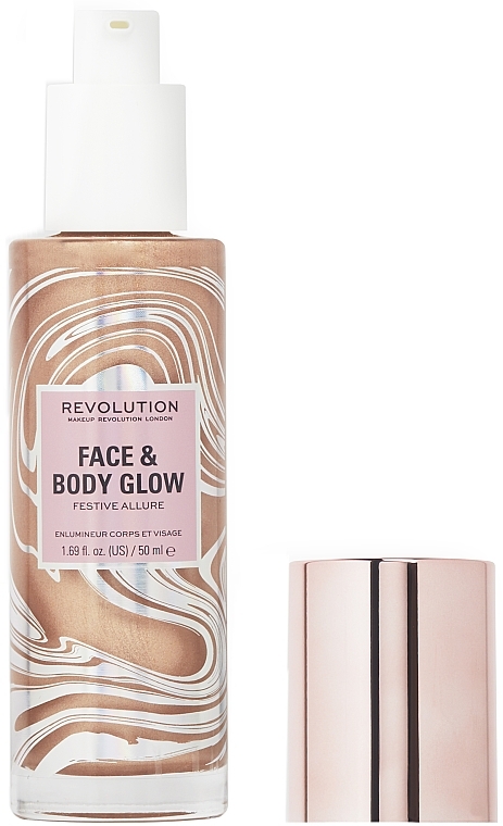Highlighter für Gesicht und Körper - Makeup Revolution Festive Allure Face & Body Glow — Bild N3