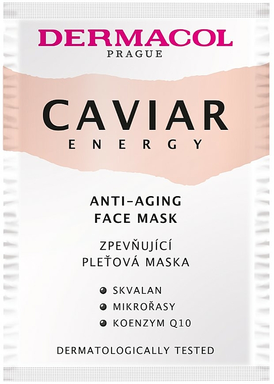 Anti-Aging Gesichtsmaske mit Squalan und Coenzym Q10 - Dermacol Caviar Energy Anti-Aging Face Mask — Bild N1