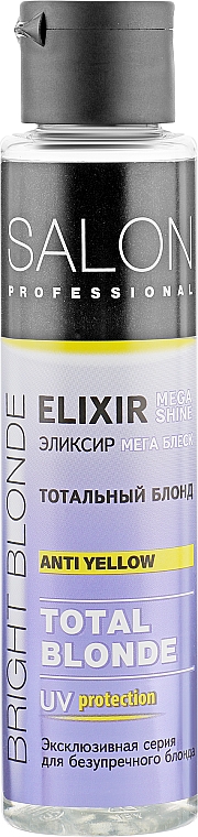 Anti-Gelbstich Haarelixier Total Blonde - Salon Professional Elixir Mega Shine Anti Yellow Total Blonde — Bild N2