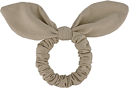 Haargummi aus Wildleder mit Ohren beige Bunny - MAKEUP Bunny Ear Soft Suede Hair Tie Beige — Bild N1