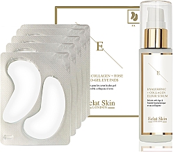 Düfte, Parfümerie und Kosmetik Set - Eclat Skin London Hyaluronic Acid & Collagen Set (f/ser/60ml + eye/pads/10pcs)