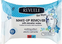 Düfte, Parfümerie und Kosmetik Feuchttücher zum Abschminken mit Mizellenwasser - Revuele Wet Wipes Makeup Remove With Micellar Water