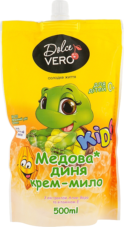 Creme-Flüssigseife für Kinder Honigmelone - Dolce Vero (Doypack)  — Bild N1