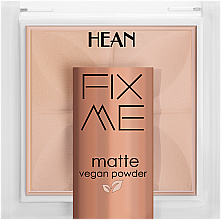 Düfte, Parfümerie und Kosmetik Gesichtspuder - Hean Fix Me Matte Vegan Powder