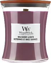 Duftkerze im Glas - Woodwick Hourglass Candle Wild Berry & Beets — Bild N3