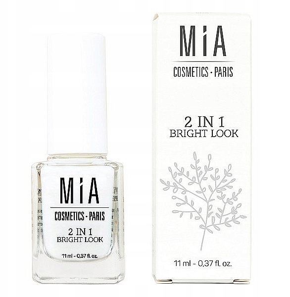 Aufhellender Nagellack - Mia Cosmetics Paris 2 In 1 Bright Look — Bild N1
