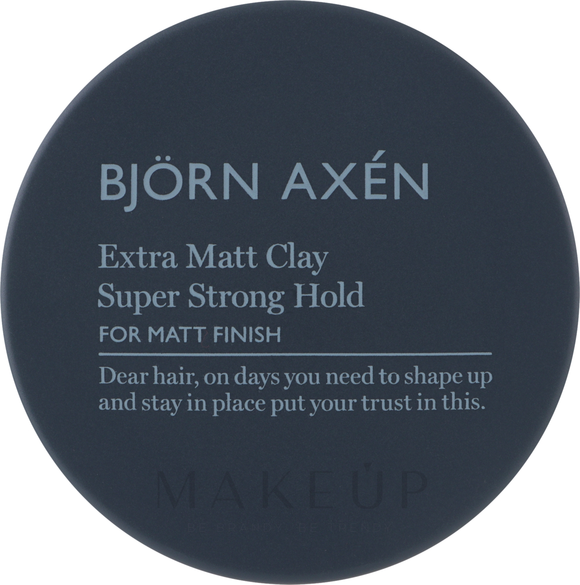 Haarstyling-Ton - BjOrn AxEn Extra Matt Clay Super Strong Hold — Bild 80 ml