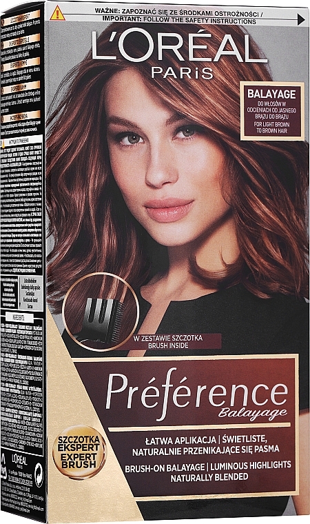 Higlights für natürliche, gemischte, goldene Reflexen - L'Oreal Paris Preference Glam Bronde — Bild N4