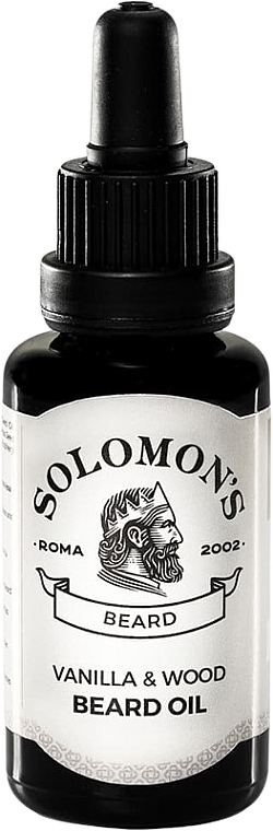 Bartöl Vanille und Holz - Solomon's Beard Oil Vanilla & Wood — Bild N1