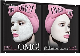 Düfte, Parfümerie und Kosmetik Gesichtsreinigungsmaske in 2 Schritten mit Detox-Effekt - Double Dare OMG! 2in1 Kit Detox Bubbling Microfiber Mask