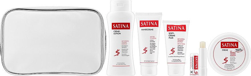 Set - Satina Cream Set (b/cr/150ml + b/lot/200ml + h/cr/100ml + cr/75/ml + lip/balm/4.8g + bag) — Bild N2