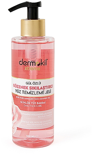 Reinigungsgel mit Rosenextrakt - Dermokil Rose Pore Minimizer Face Cleaning Gel — Bild N1
